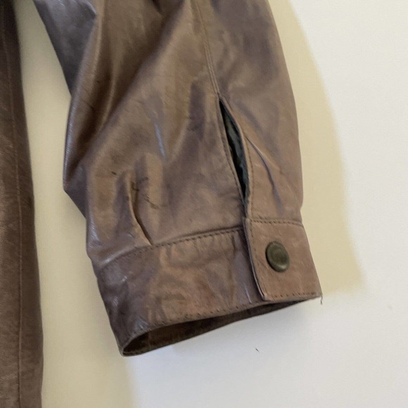Vintage Jean-Paul Germain Leather Jacket Mens Bomber 40‎ Medium Y2K 1990s Coat - Picture 10 of 16